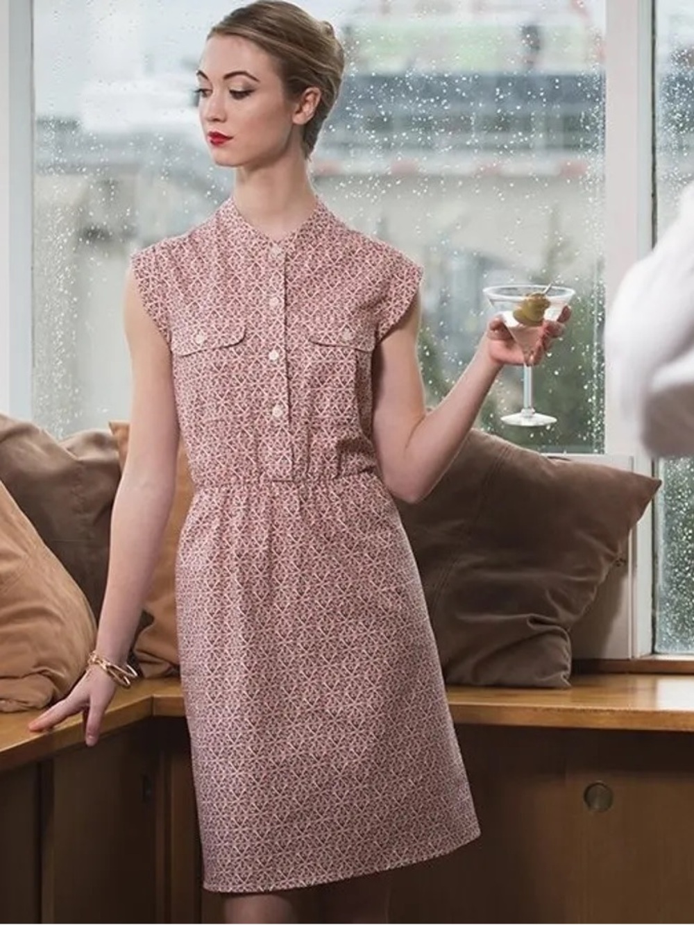 Betabrand Poo Emoji sheath Dress Size xs fun 40s retro cotton